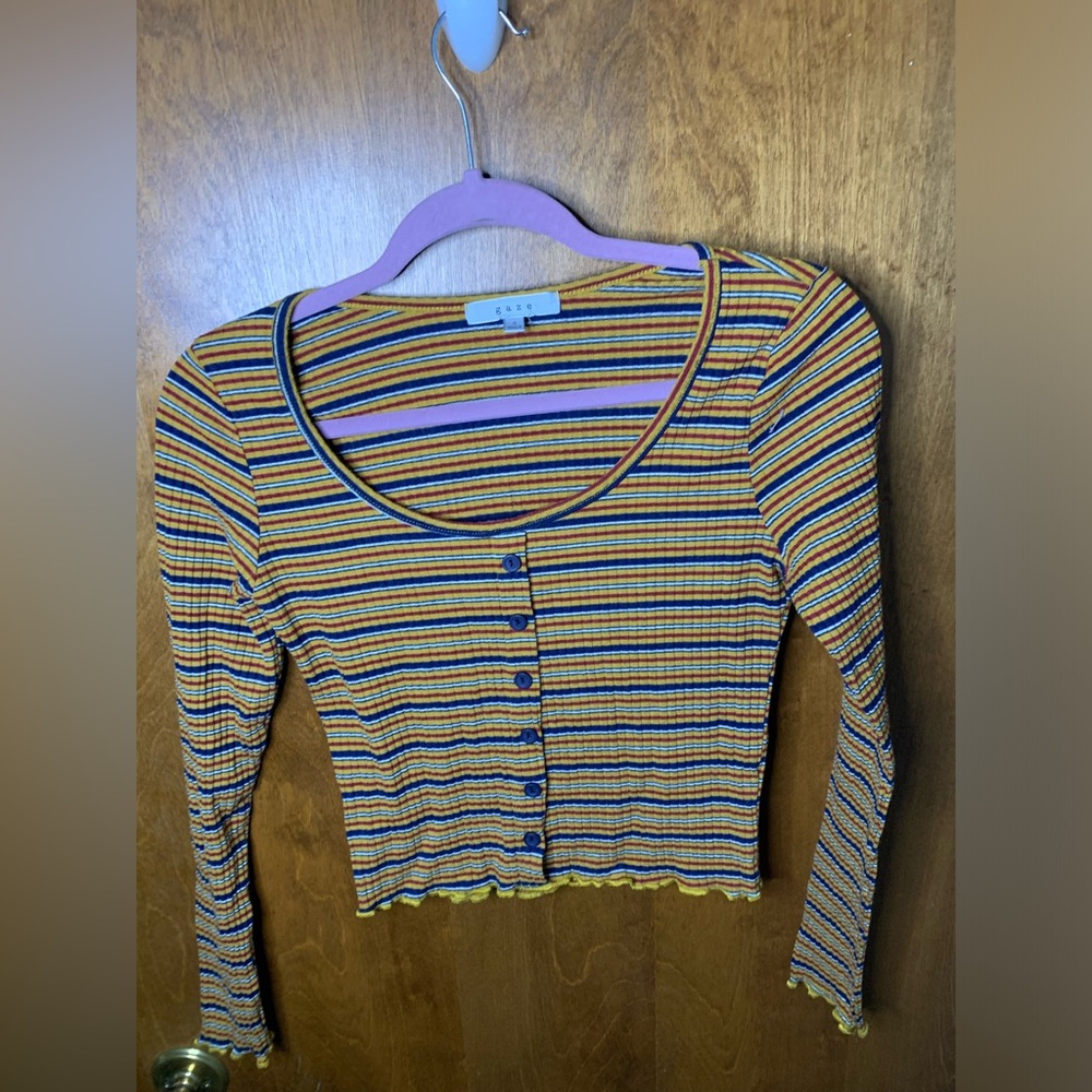 Preppy long sleeve top